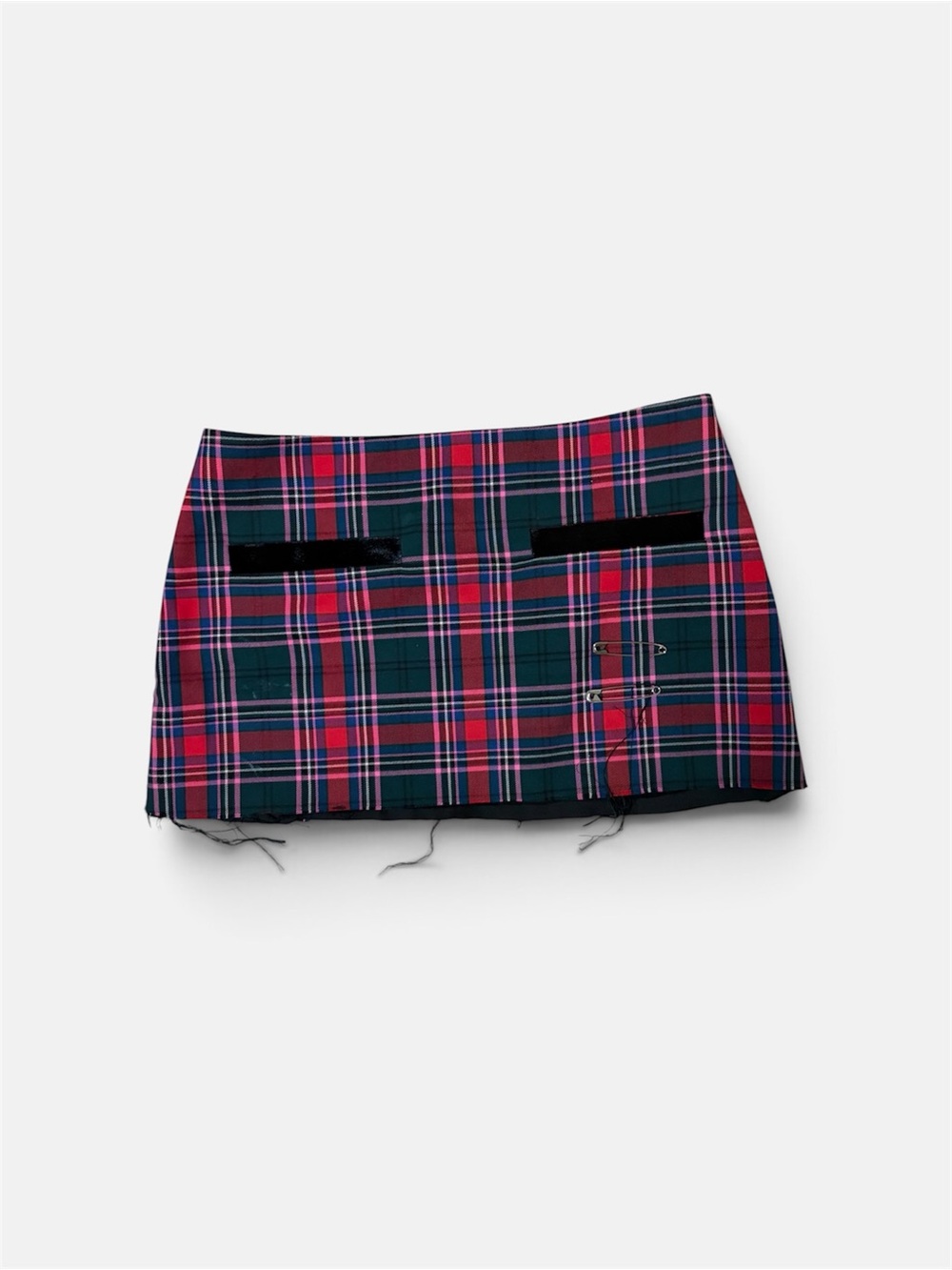 MAJORELLE  Joi Mini Skirt in Pink Multi Plaid